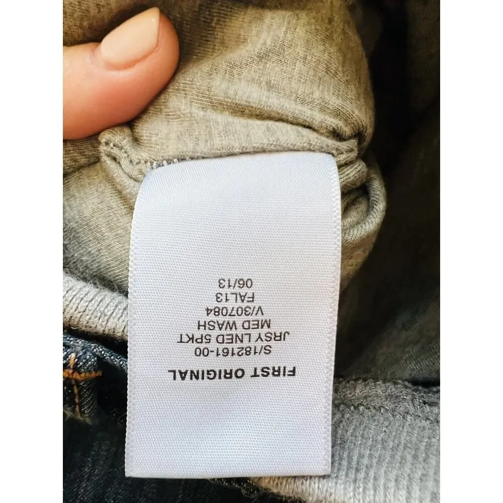 Baby Gap Boys First Original Jeans Jersey Lined Stretch 18-24m Elastic Waist EUC